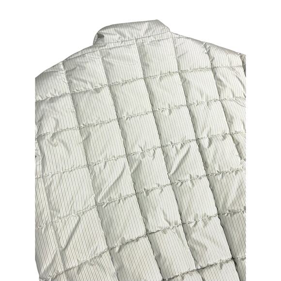 Urban Outfitters UO Quilted Puffer Jacket Men’s Unisex White Stripes Size Small - Picture 7 of 16